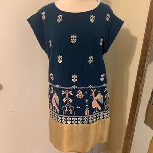 Unique dress with embroidered detail